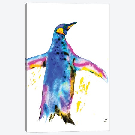 Penguin Canvas Print #ZDZ86} by Zaira Dzhaubaeva Canvas Wall Art