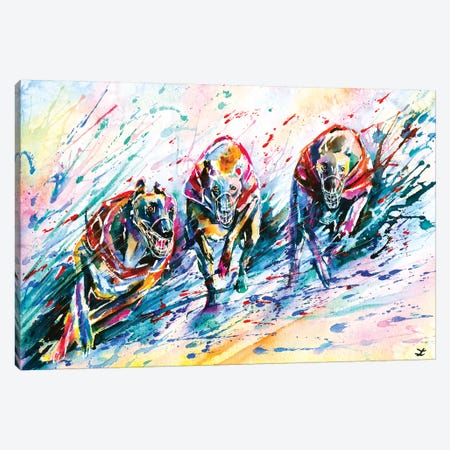 Race Canvas Print #ZDZ89} by Zaira Dzhaubaeva Canvas Art Print