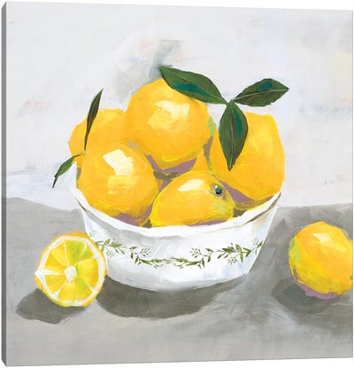 Lemons Canvas Art Print - Isabelle Z