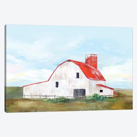 Red Barn II Canvas Print #ZEE131} by Isabelle Z Canvas Wall Art