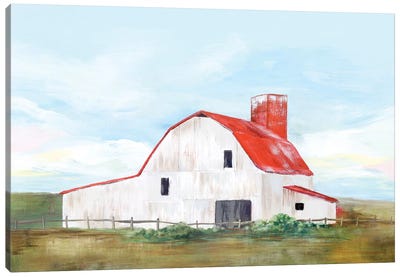 Red Barn II Canvas Art Print - Isabelle Z