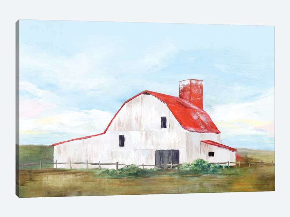 Red Barn II by Isabelle Z 1-piece Canvas Art Print