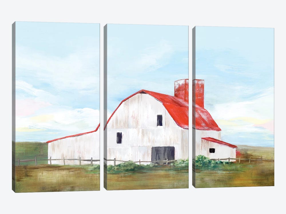 Red Barn II by Isabelle Z 3-piece Art Print
