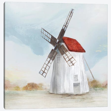 Red Windmill II  Canvas Print #ZEE135} by Isabelle Z Canvas Art Print