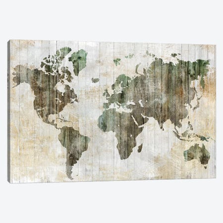 World Map I  Canvas Print #ZEE152} by Isabelle Z Canvas Wall Art