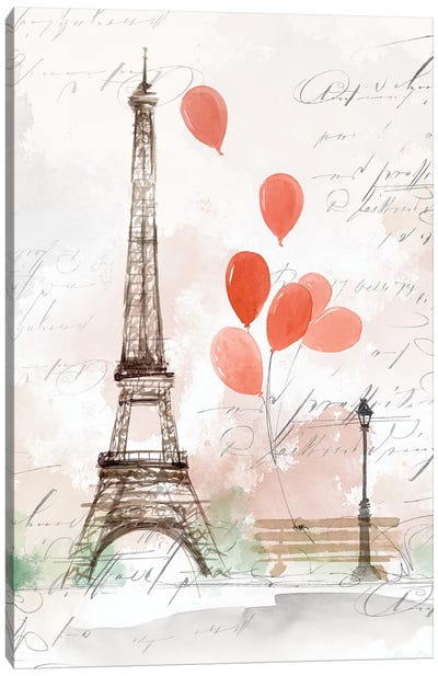 Balloons in Paris  Canvas Art Print - Beyond the Pale