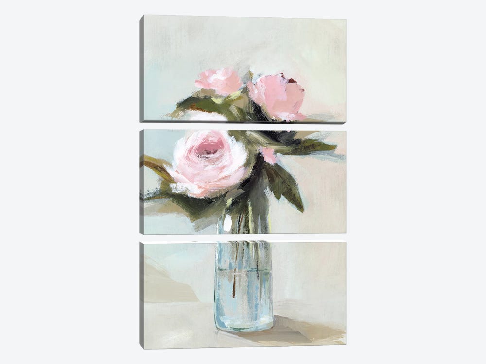 Peonies in a Vase I  by Isabelle Z 3-piece Canvas Art Print