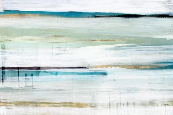 Gold Abstract Art: Standing Still II  by Isabelle Z