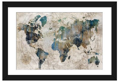 Celestial Map  Paper Art Print - Abstract Art