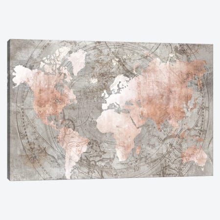 Celestial World Map Canvas Print #ZEE199} by Isabelle Z Canvas Art