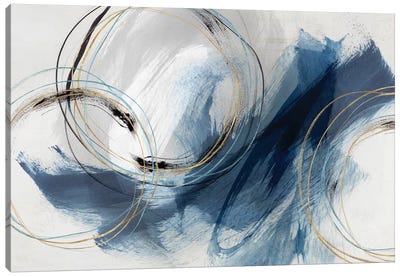 Detour   Canvas Art Print - Blue Abstract Art