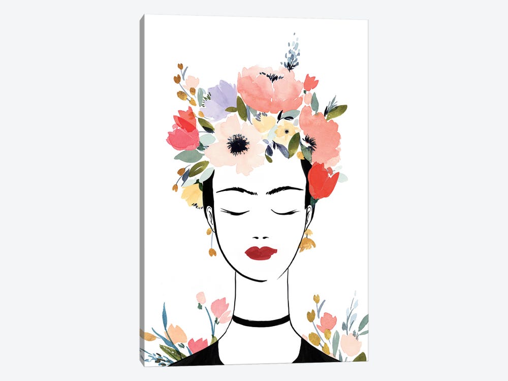 Flower Crown Frida I  1-piece Art Print