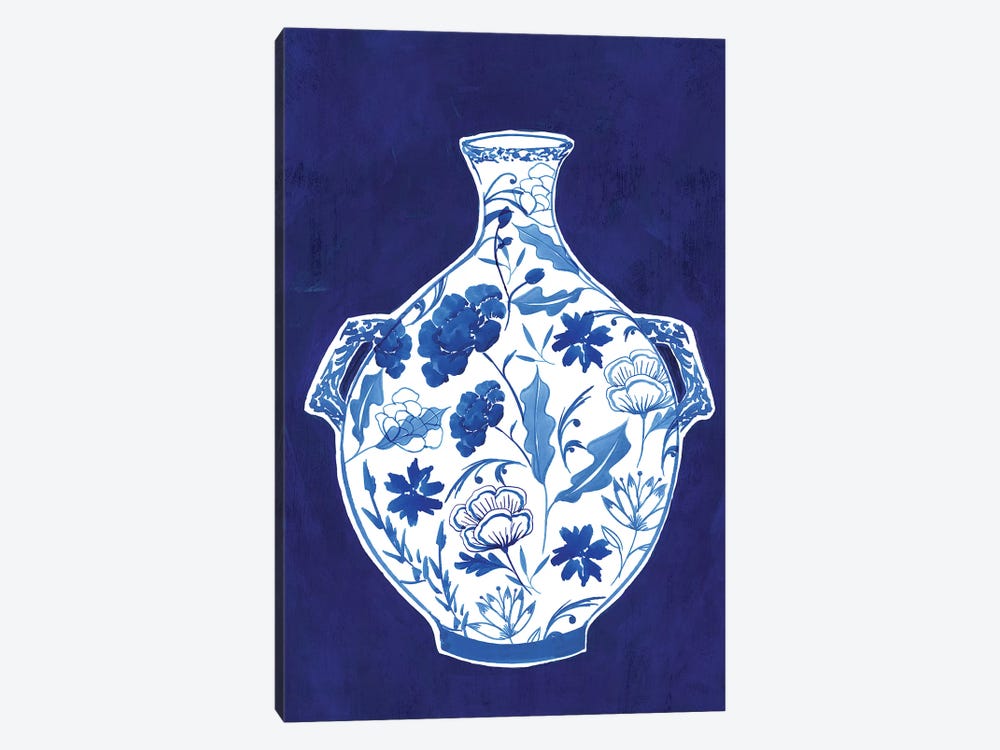 Indigo Porcelain Vase I  by Isabelle Z 1-piece Canvas Art