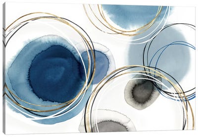 Infinity Indigo I  Canvas Art Print - Blue Abstract Art