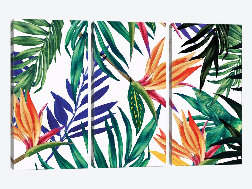 Tropical Foliage  by Isabelle Z 3-piece Canvas Print