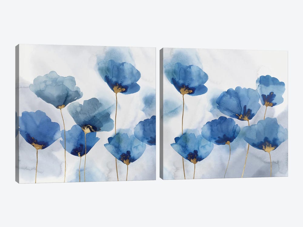 Pretty In Blue Diptych by Isabelle Z 2-piece Canvas Artwork