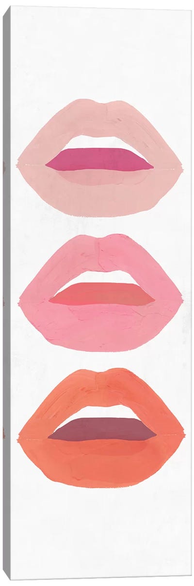 Red Lips II   Canvas Art Print - Lips Art
