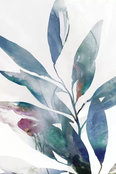 Pineapples: Indigo Sprig II by Isabelle Z