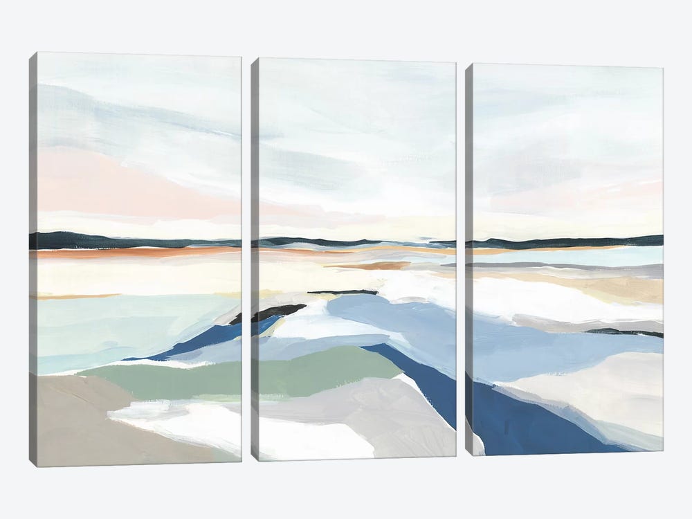 Seaside Day I 3-piece Canvas Print