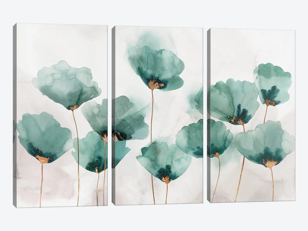 Emerald Gathering by Isabelle Z 3-piece Canvas Print