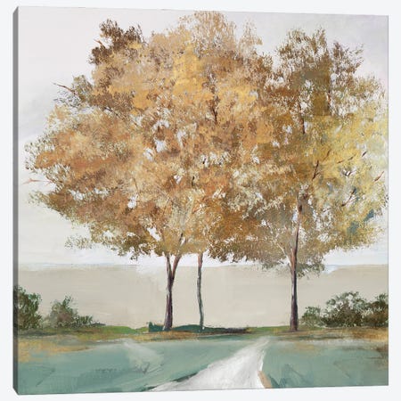 Golden Forest Shimmer Canvas Print #ZEE460} by Isabelle Z Canvas Artwork