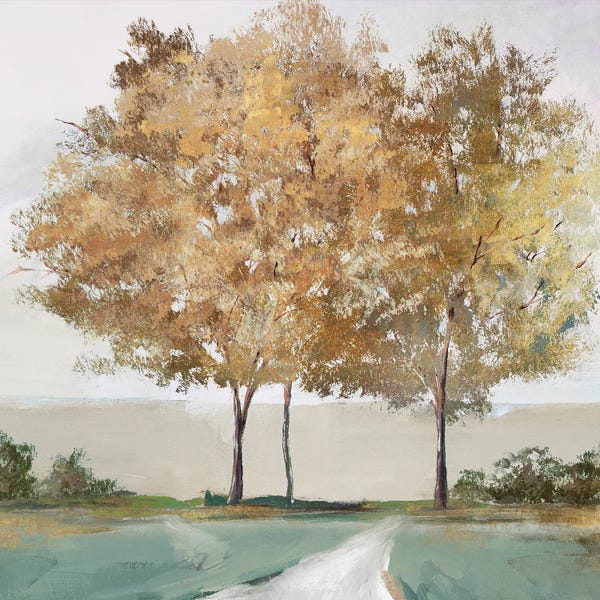 Trails, Paths & Roads: Golden Forest Shimmer by Isabelle Z