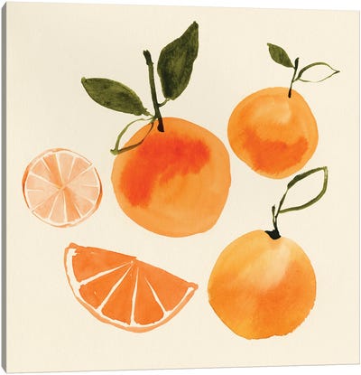Juicy Fruits II Canvas Art Print - Orange Art