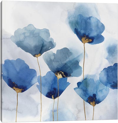 Pretty in Blue I Canvas Art Print - Isabelle Z