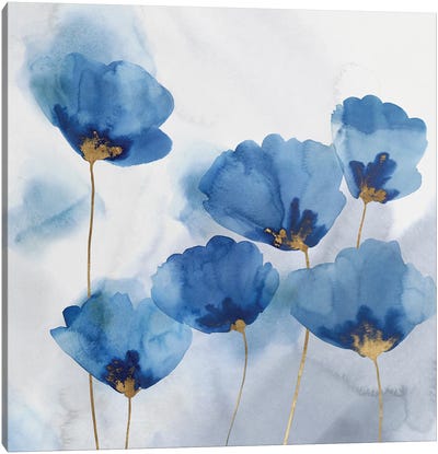 Pretty in Blue II Canvas Art Print - Poppy Art