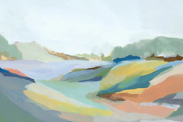 Abstract Bathroom: Return to Nature I by Isabelle Z