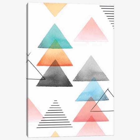 Group Of Triangles I Canvas Print #ZEE49} by Isabelle Z Canvas Art Print