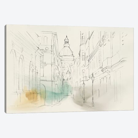 City Sketches I Canvas Print #ZEE501} by Isabelle Z Art Print