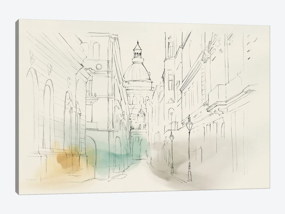 City Sketches I by Isabelle Z 1-piece Canvas Print