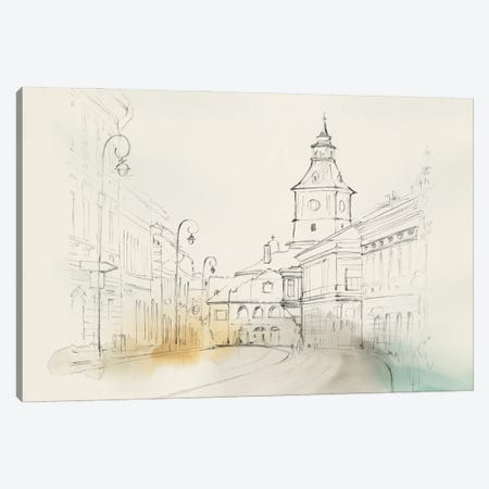 City Sketches II Canvas Print #ZEE502} by Isabelle Z Art Print
