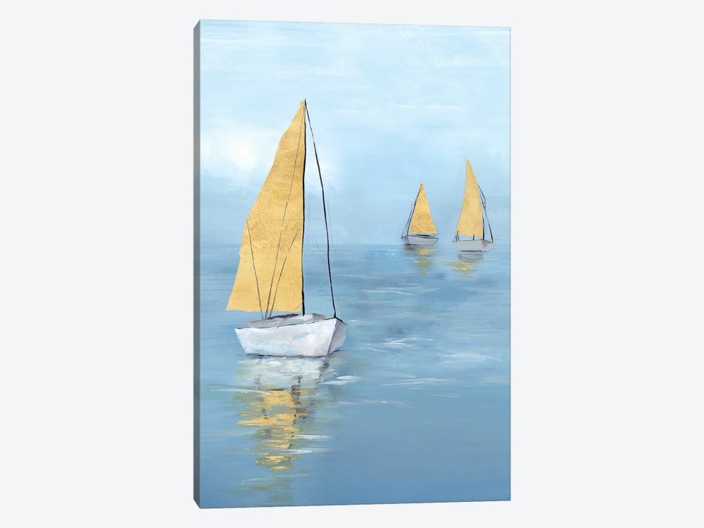 Golden Sail I by Isabelle Z 1-piece Canvas Artwork