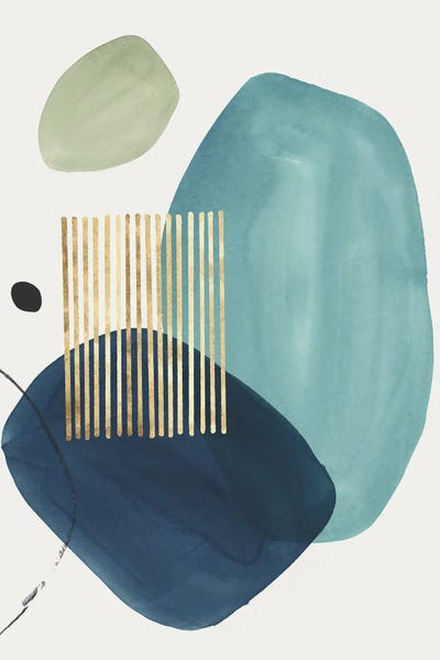 Large Art for Bathroom - Canvas Prints: Pistachio Dreams I by Isabelle Z