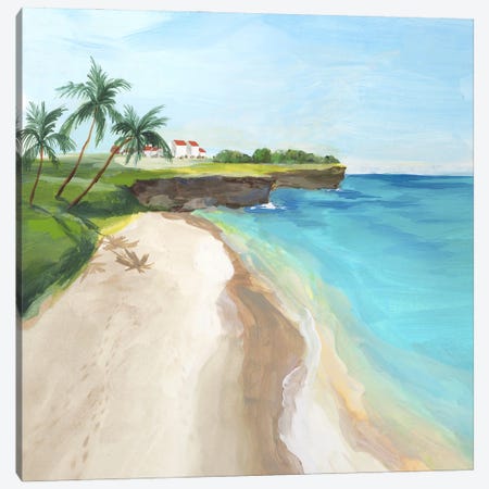 Summer Beach Walk Canvas Print #ZEE544} by Isabelle Z Canvas Wall Art