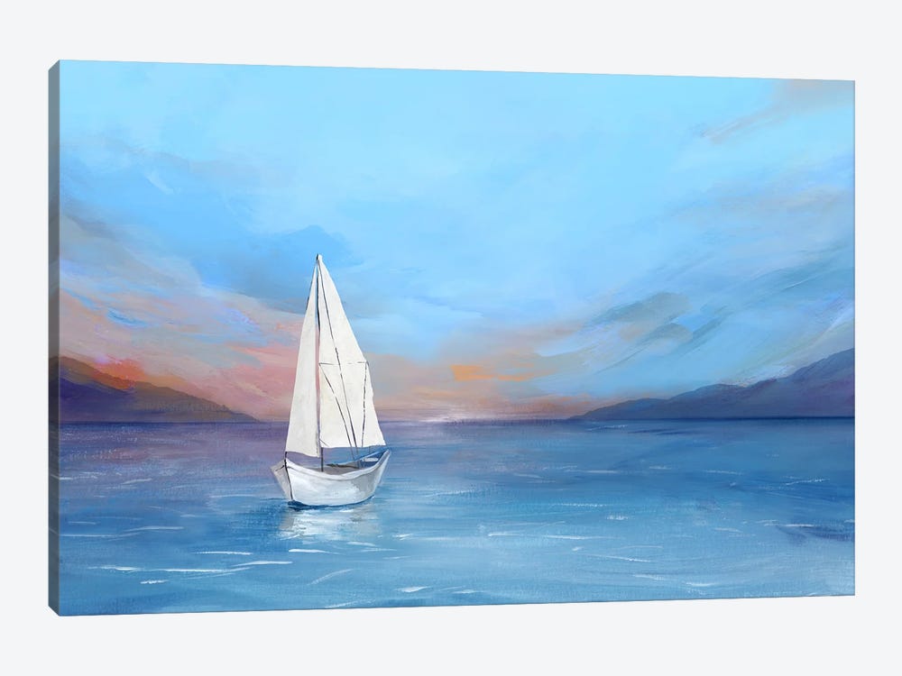Sunset Sailboat by Isabelle Z 1-piece Canvas Art Print