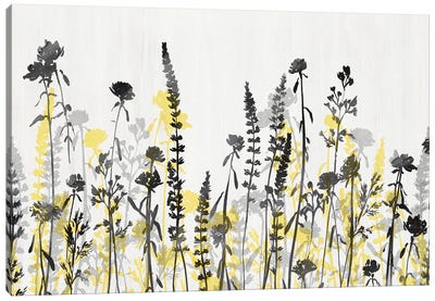 Wildflower Garden Yellow Version Canvas Art Print - Wildflowers