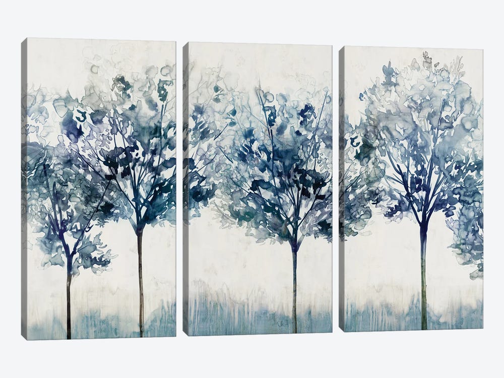 Indigo Forest Light by Isabelle Z 3-piece Canvas Art Print
