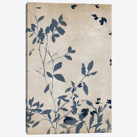 Indigo Leaves Touch I Canvas Print #ZEE579} by Isabelle Z Canvas Artwork
