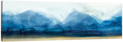 Indigo Mountains Canvas Art Print - Lakehouse Décor
