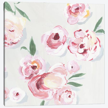 Pink Rose Garden II Canvas Print #ZEE591} by Isabelle Z Canvas Wall Art