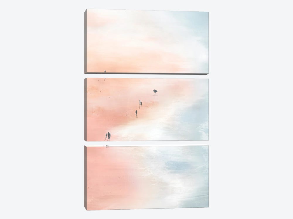 Pink Sand Beaches II by Isabelle Z 3-piece Canvas Print