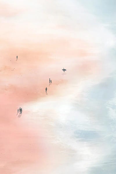 Coastal & Ocean Abstracts: Pink Sand Beaches II by Isabelle Z