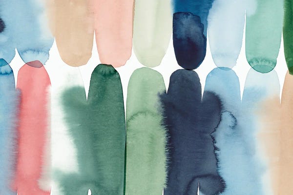 Large Minimalist Art - Canvas Prints: Rounded Together I by Isabelle Z