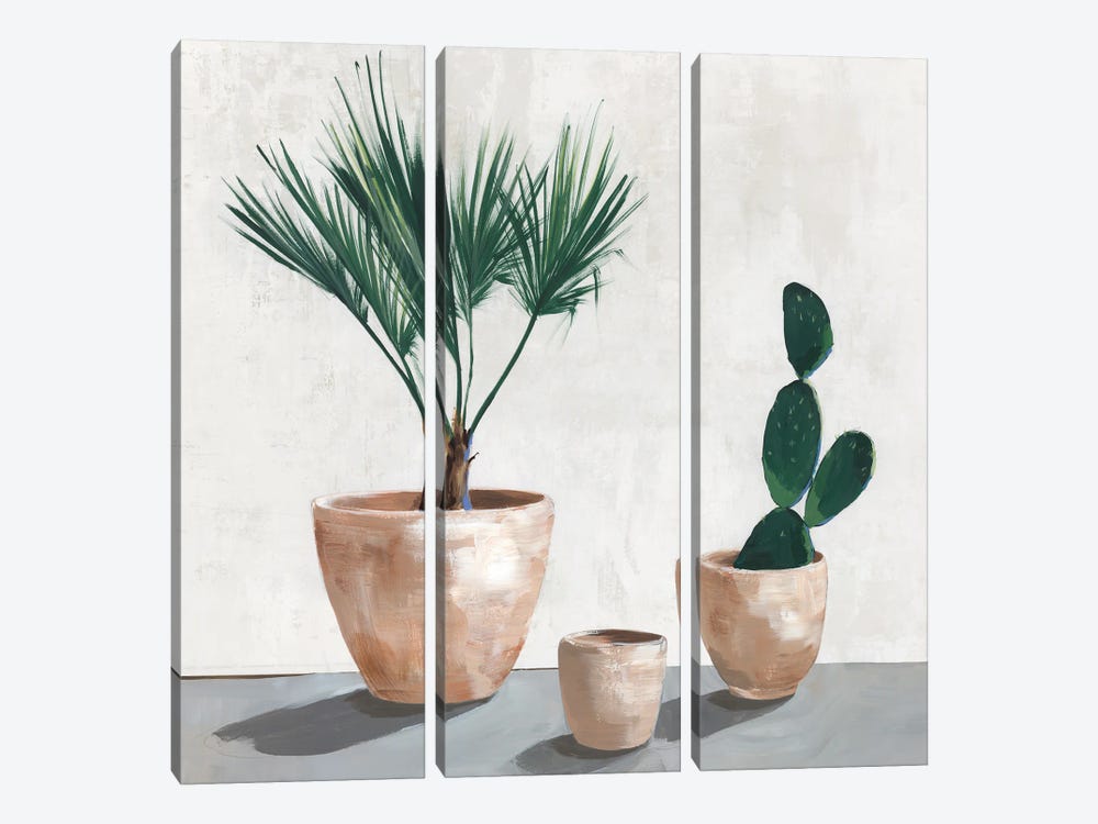 Tropical Vases by Isabelle Z 3-piece Canvas Print