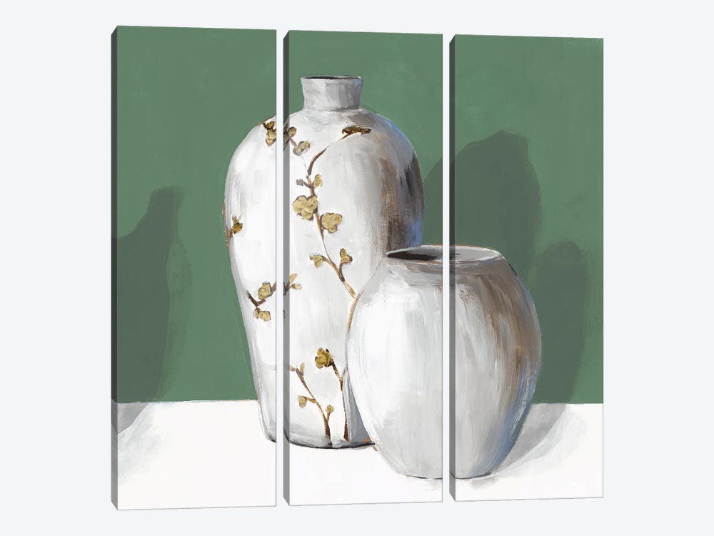 White Vases by Isabelle Z 3-piece Canvas Artwork