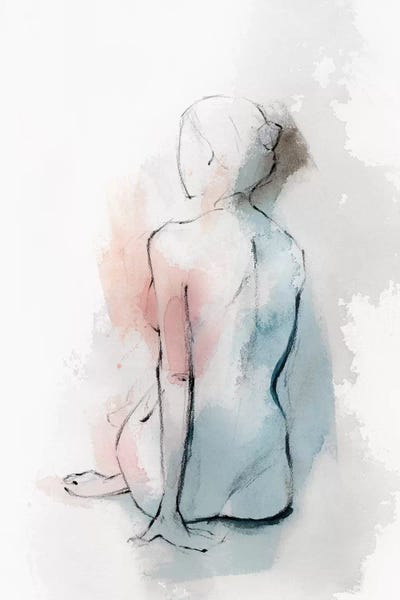 Silhouettes: Pastel Woman II by Isabelle Z