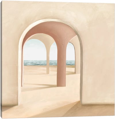 Arched Window Canvas Art Print - Isabelle Z